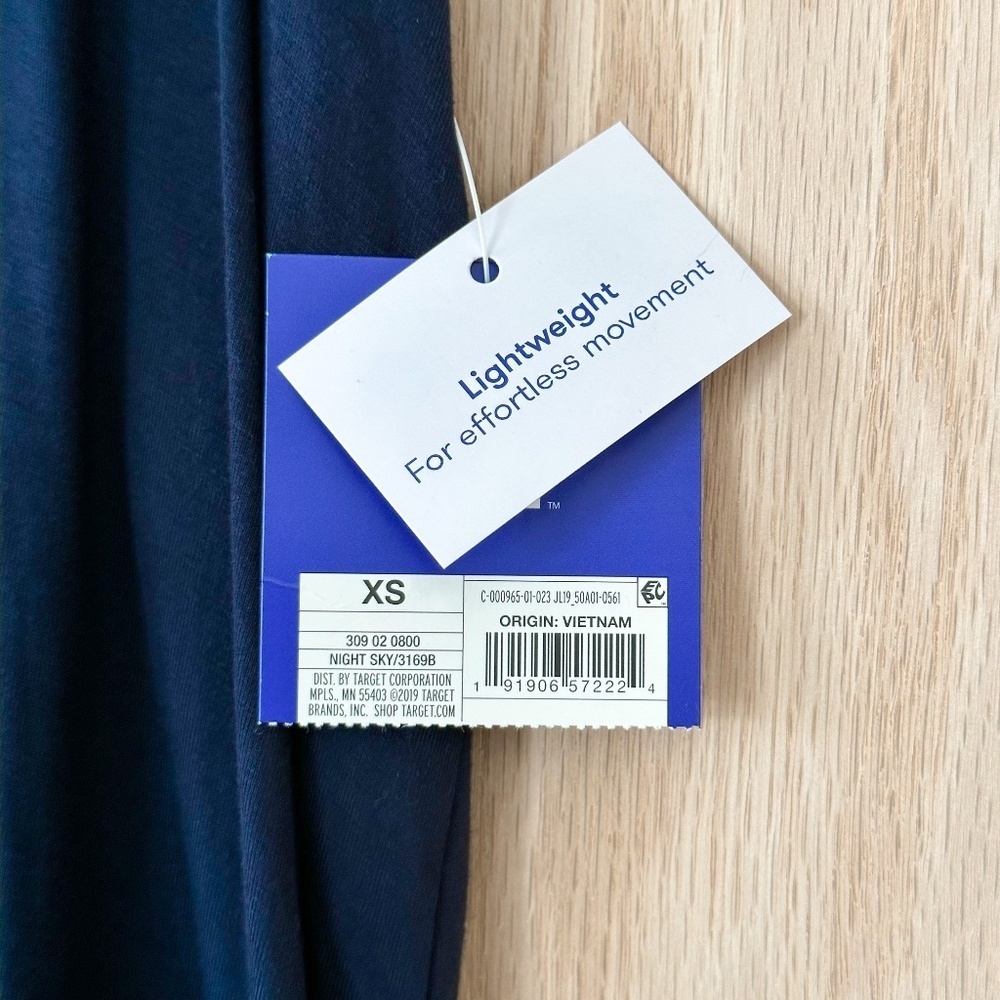 JoyLab Racerback Navy Blue Tank Top - Picture 4 of 6